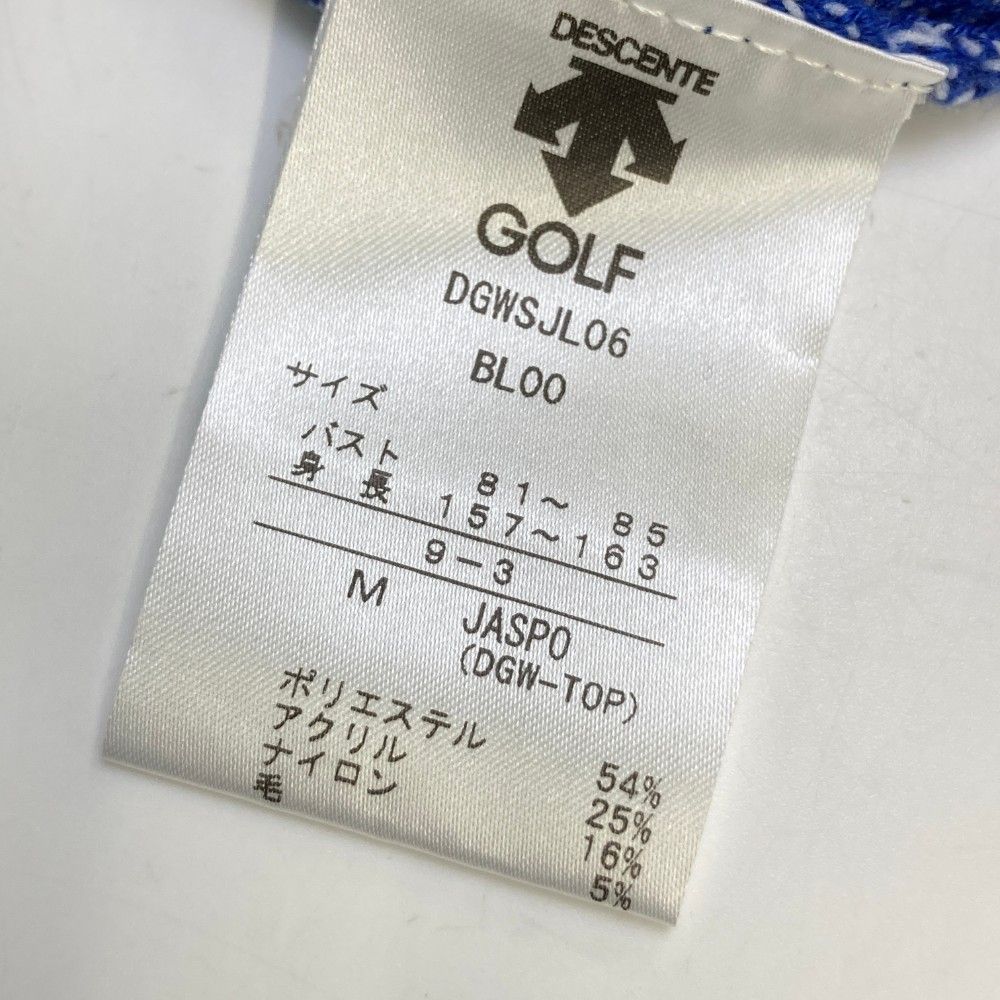 サイズ：M DESCENTE GOLF デサントゴルフ  タートル ニット セーター  ブルー系 [240101447561] ゴルフウェア レディース ストスト サイズ：M DESCENTE GOLF デサントゴルフ タートル ニット