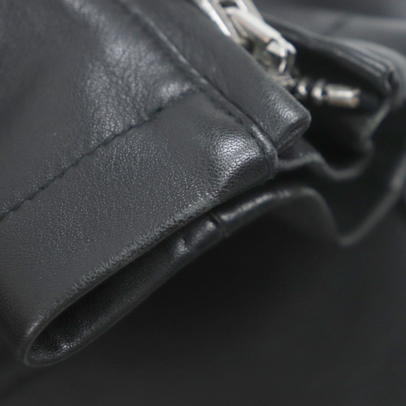 美品▽DSQUARED2 ディースクエアード 21AW S74AM1202 羊革 ラムスキン  