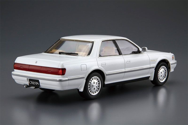 アオシマ1/24プラモデル完成品　81クレスタ アオシマ プラモデル 1/24 ザ・モデルカー No.81 トヨタ JZX81