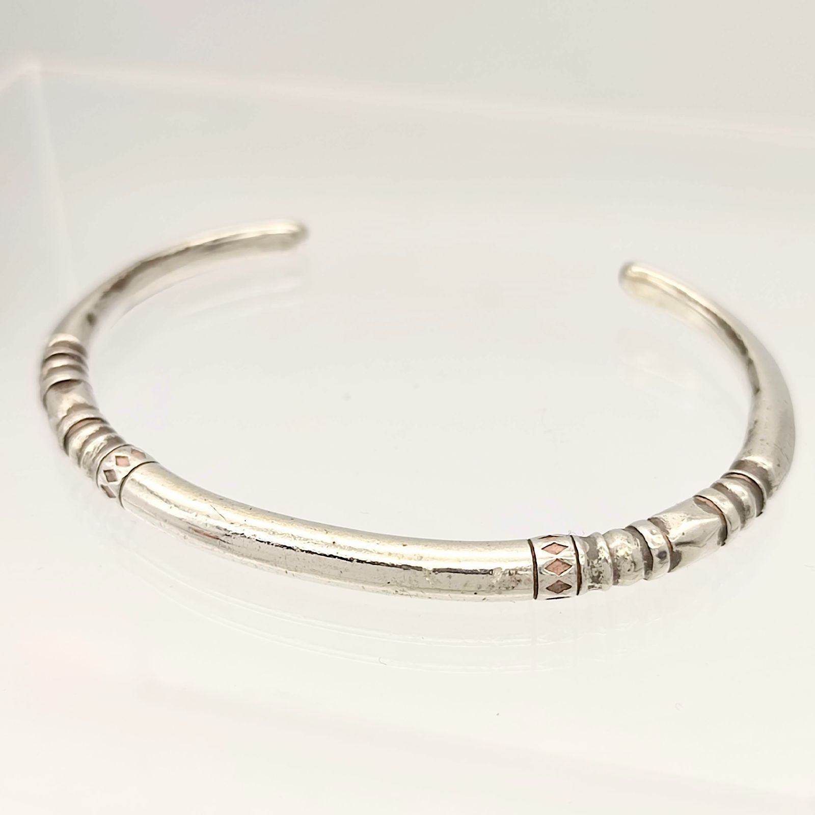 美品☆シンパシーオブソウル　バングル　ブレスレット　メンズ　シルバー 925 SYMPATHY OF SOUL （シンパシーオブソウル） Expression Bangle