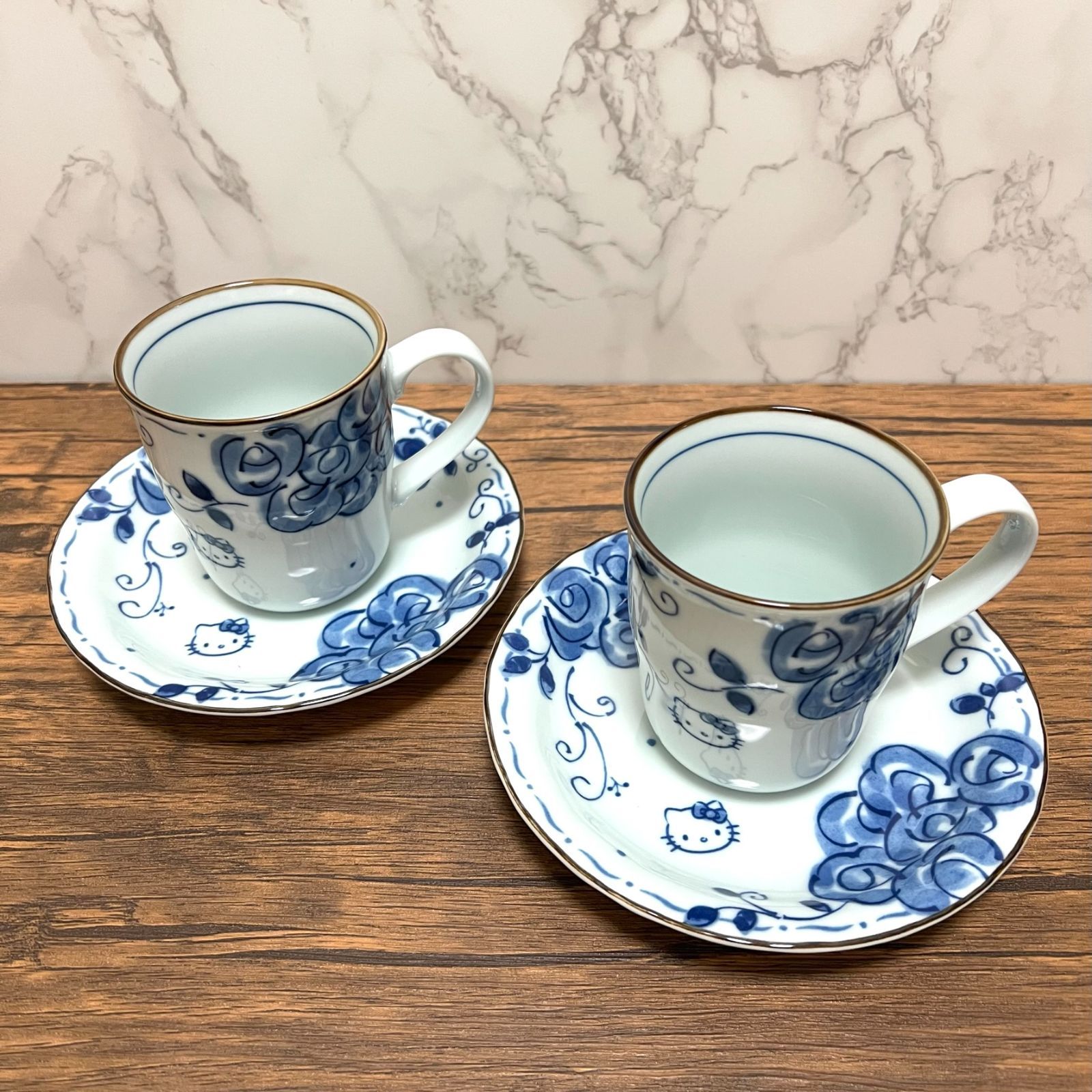 ハローキティ ブルーローズ 食器セット