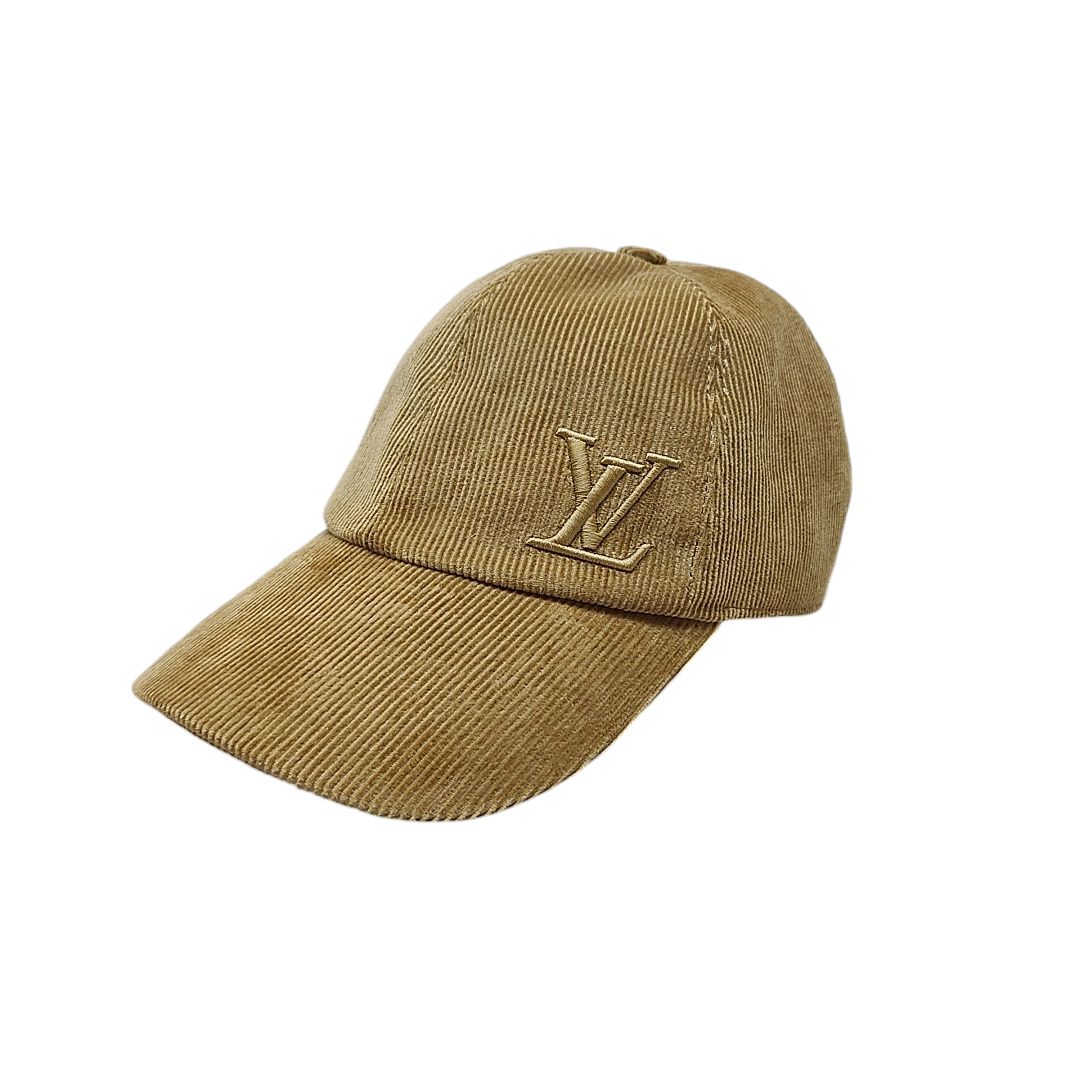 Nikon コーデュロイキャップ ベージュ LOUIS VUITTON ルイ・ヴィトン LV コーデュロイ キャップ M7271L F