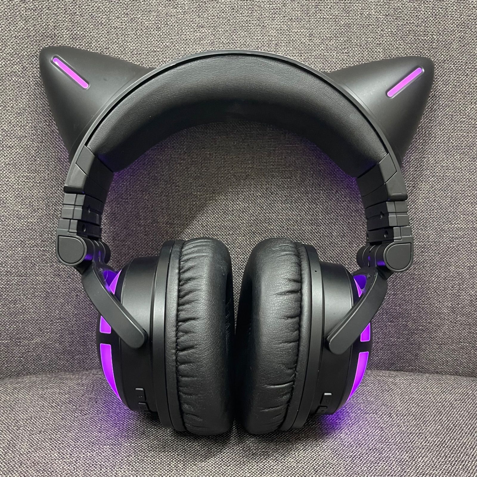 NPA】YOWU 猫耳ヘッドホン 3S 3世代 ブラック 黒 YOWU RGB 猫耳