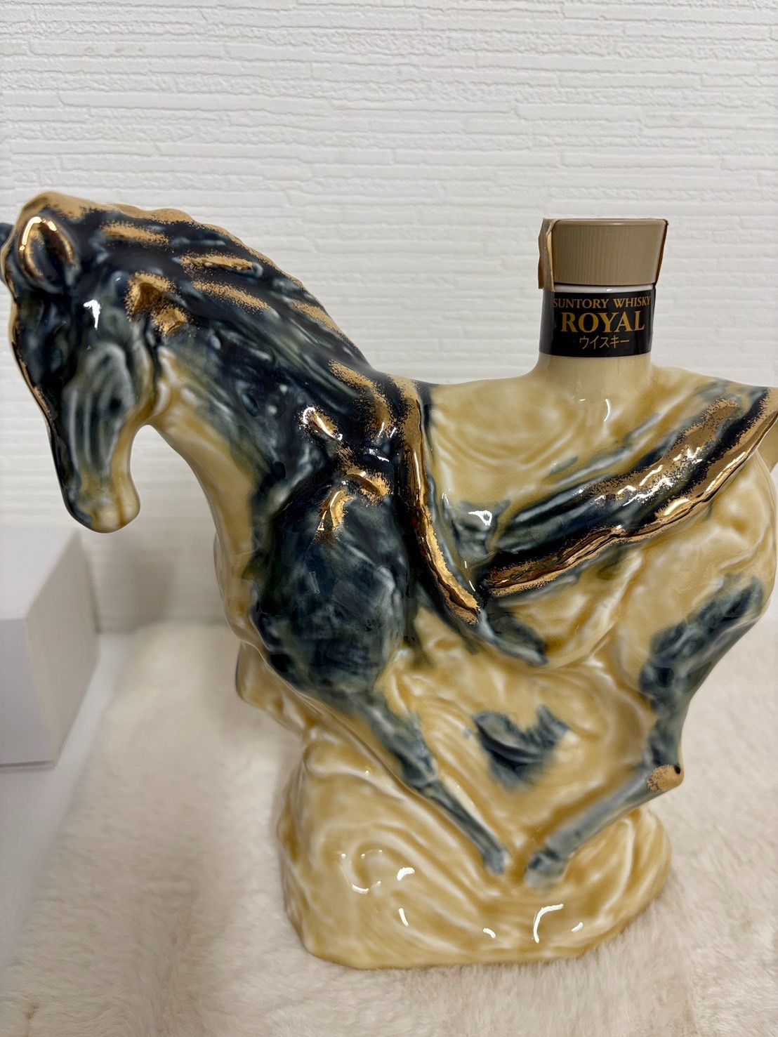 配送 フィンランド アラビア 陶器 オイルランプ ボトルオイル付き