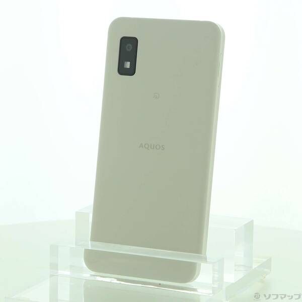 中古品〕 AQUOS wish 64GB アイボリー A104SH Y!mobile SIM