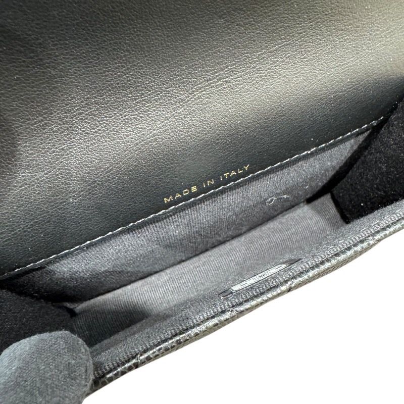 シャネル CHANEL マトラッセスモールウエストバッグ ブラック ゴールド  