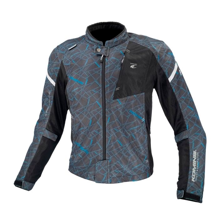 5営業日で発送 コミネ Komine JK-1283 P FULL MESH JACKET C.BL BK XL 07-1283 クラッシュブルーブラック サイズ XL