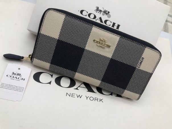 新品COACH 長財布 財布 シグネチャー アコーディオンラウンドジップウォレット新品a035B F25966 - メルカリ