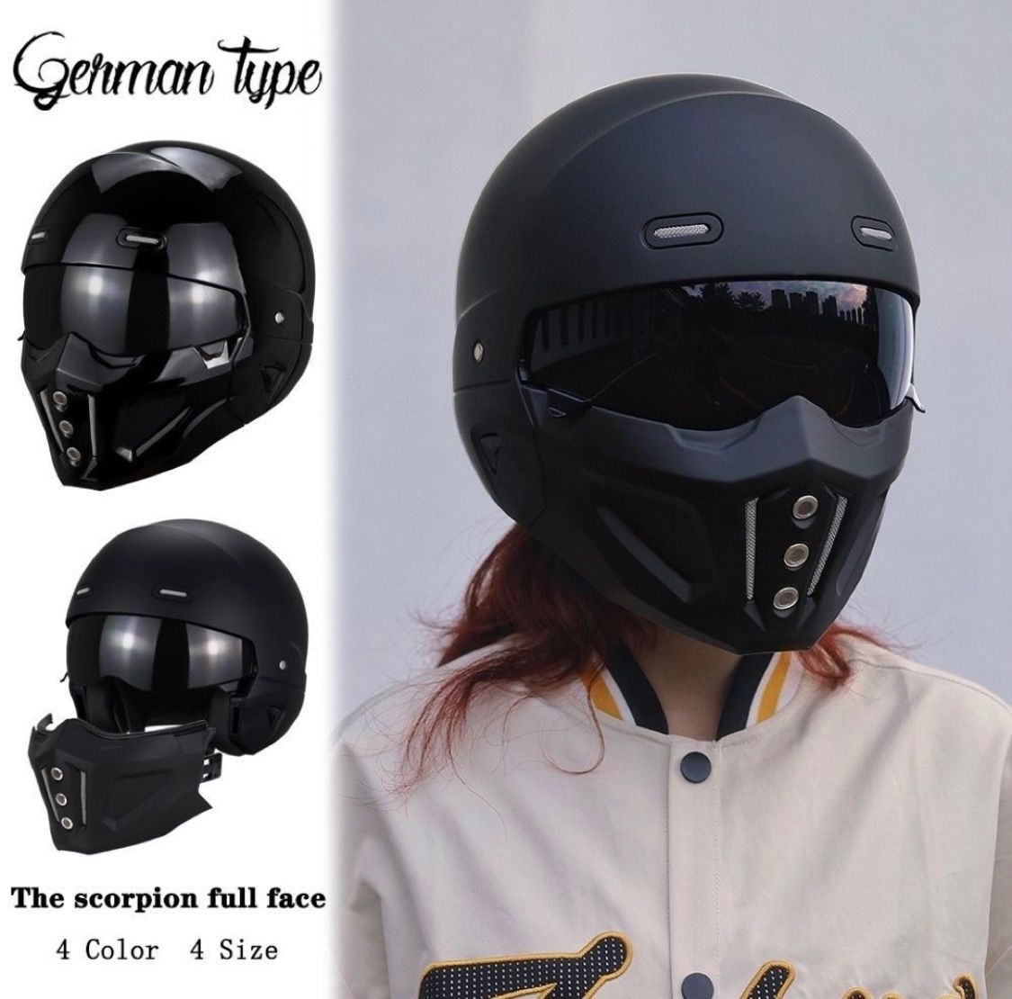 トレロ多機能フルフェイスヘルメット 5色 4サイズ ジェットヘルメットS〜XXL
