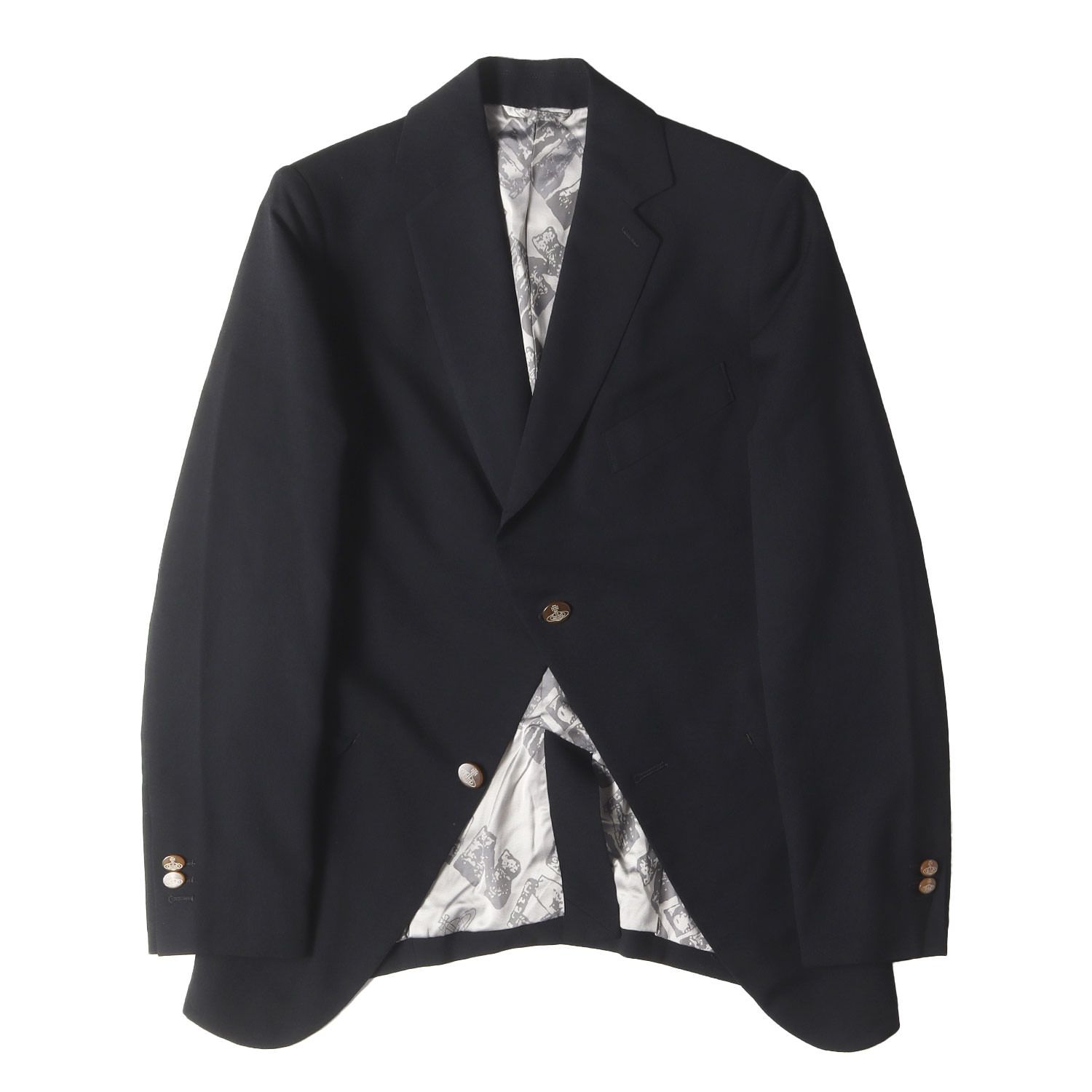 vivienne westwood MAN ヴィヴィアンウエストウッドマン ブラック 黒 サイズ 48 ウールギャバ セットアップ スーツ DLスーツ 559020 1004R メンズ