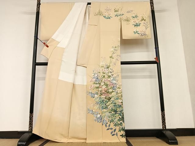 着物　訪問着　モノトーン　友禅作家　雅峰 着物 訪問着 モノトーン 友禅作家 雅峰 彩琳】附下訪問着(百鬼