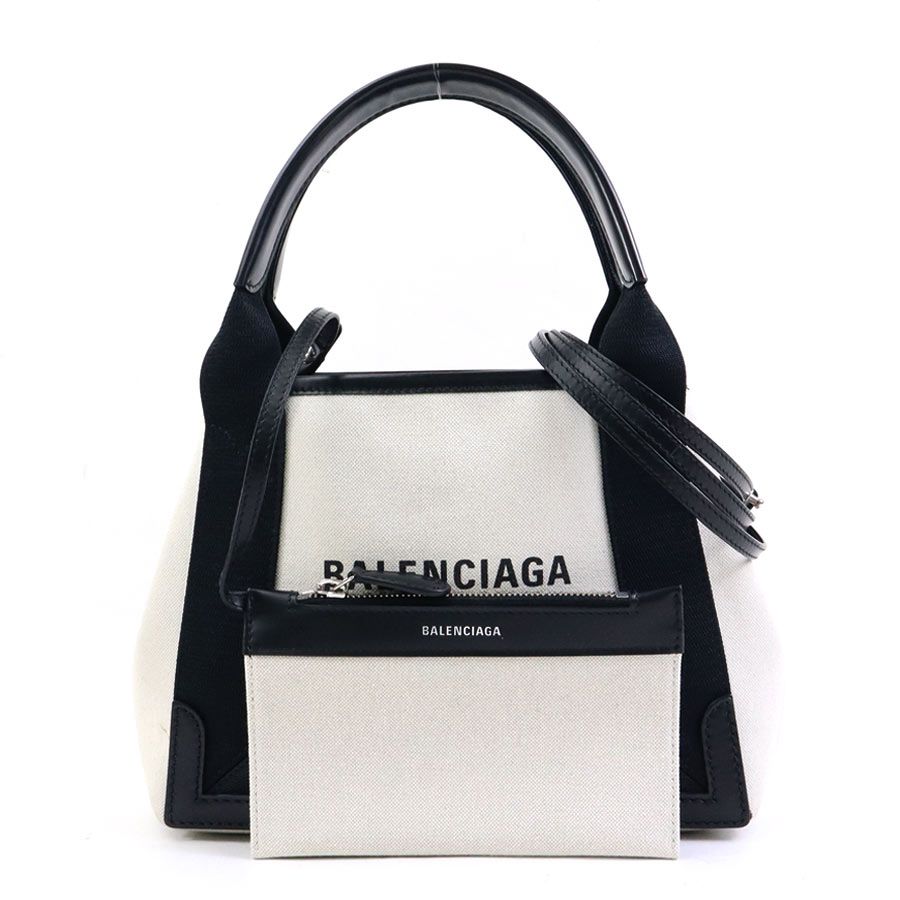 バレンシアガ BALENCIAGA ハンドバッグ ネイビー カバスXS 390346