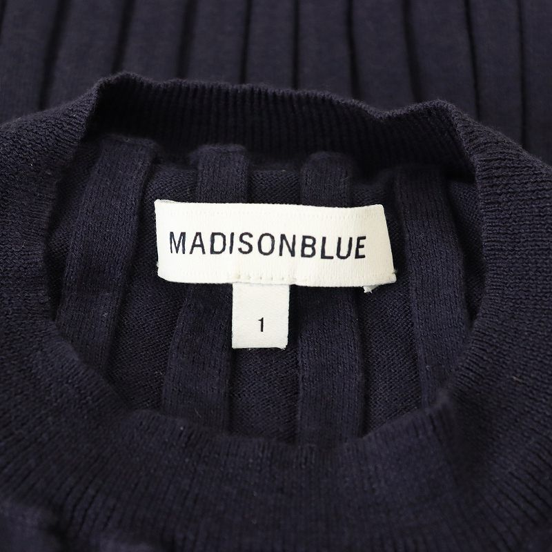 マディソンブルー MADISONBLUE WIDE RIB L/S CREW リブクルー