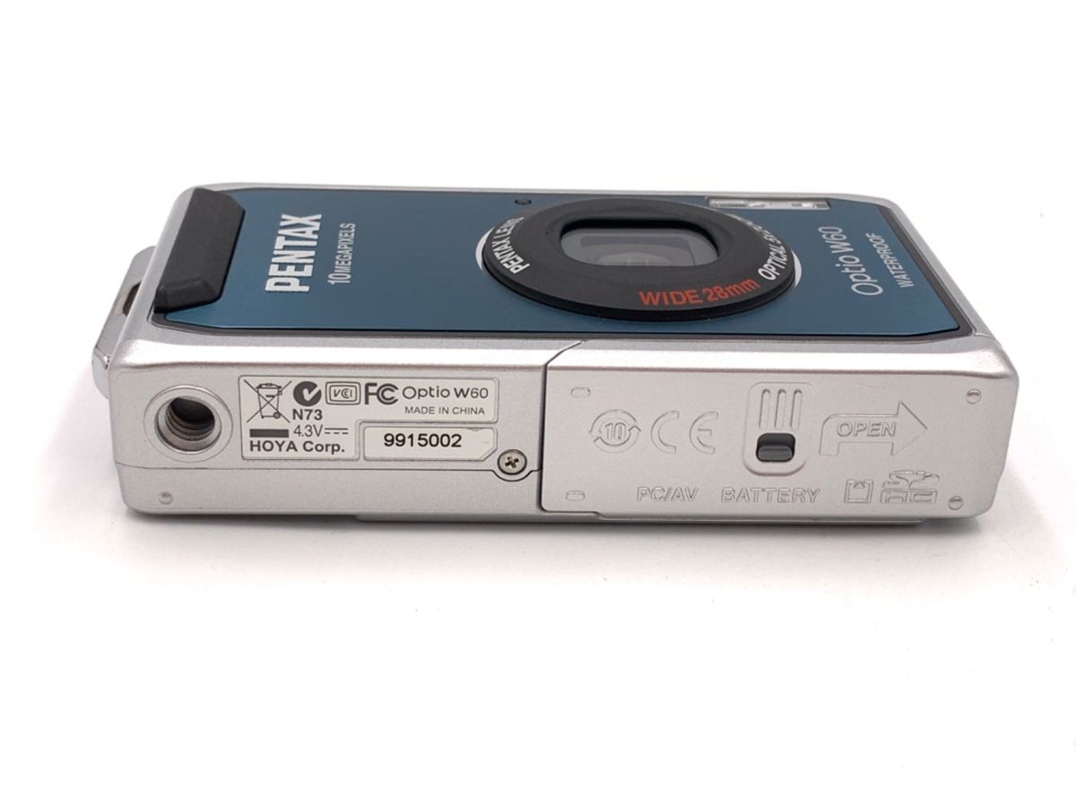  品 ペンタックス Optio W 60 オーシャンブルー コンパクトデジタルカメラ デジタルカメラ