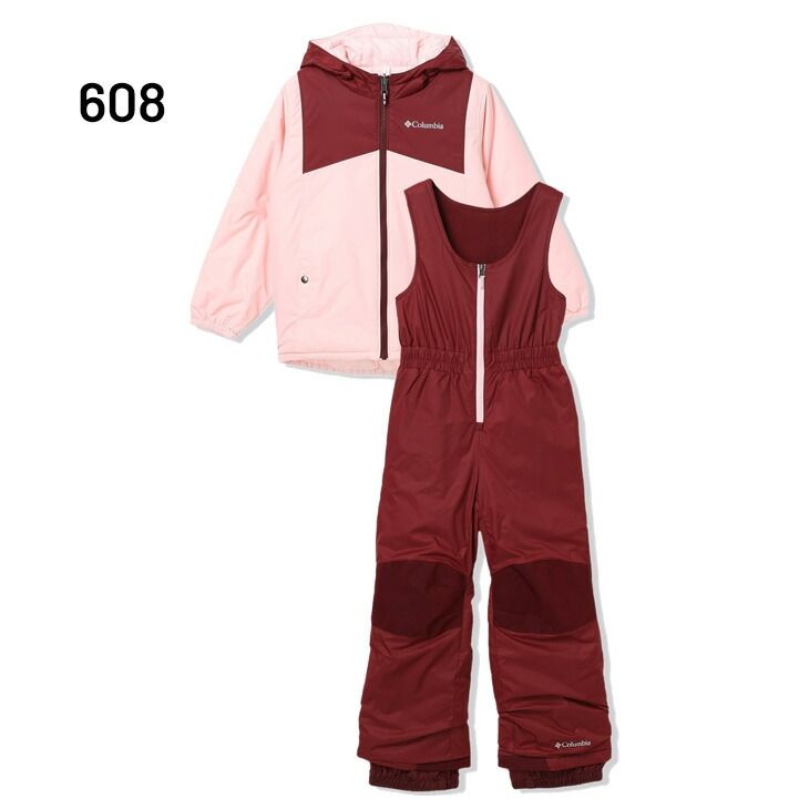 Columbia 子ども用スキーウェア 赤と青xs コロンビア キッズ