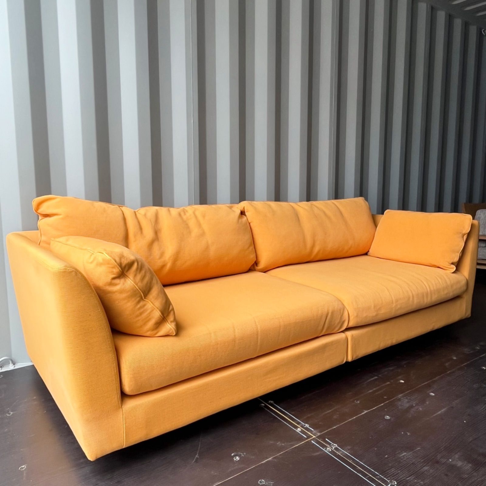 取付無料！アルフレックス Aソファ イエローファブリックセパレートソファ✨ 取付無料！アルフレックス Aソファ イエローファブリックセパレート