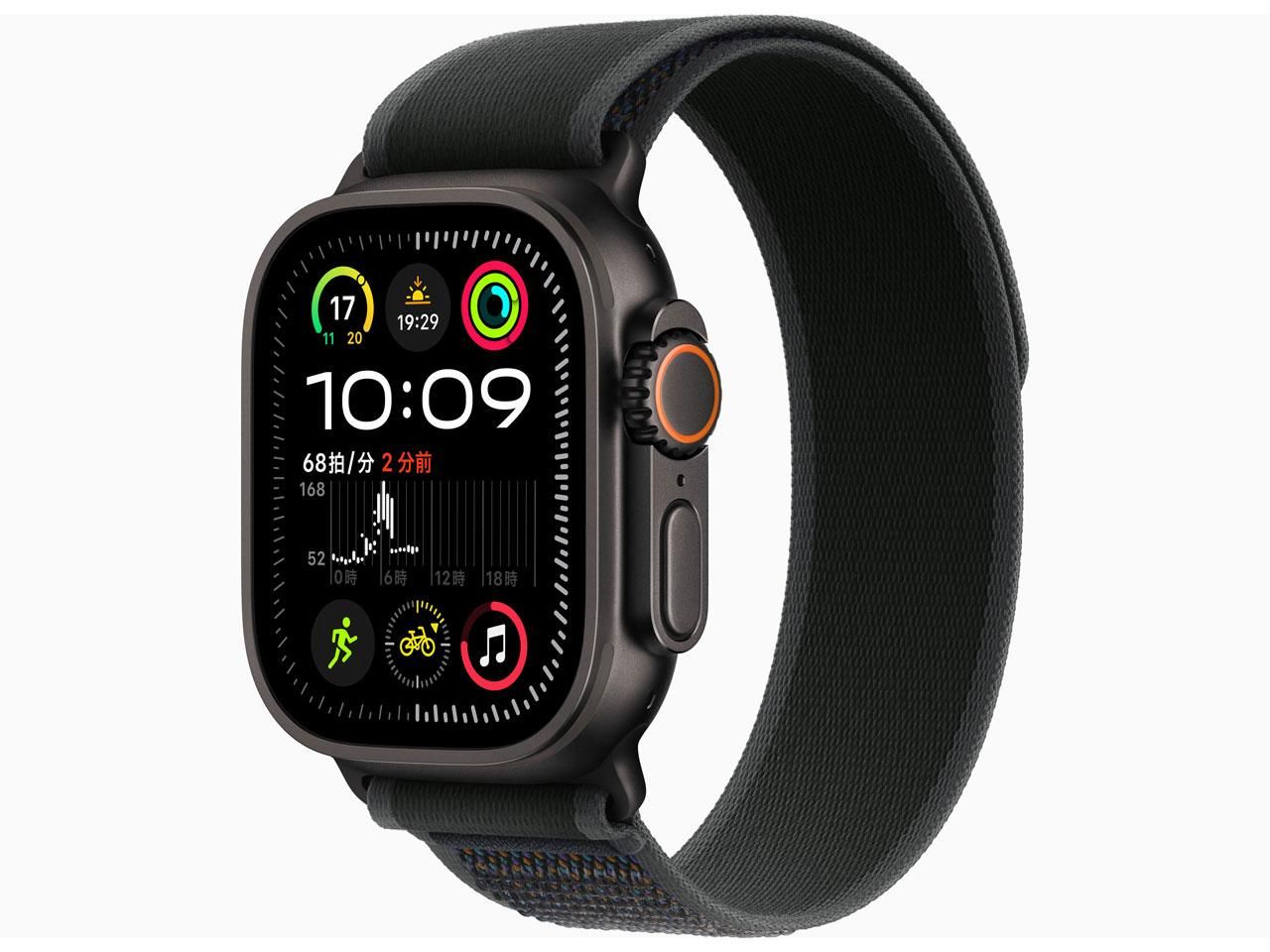 4営業日で発送 APPLE アップル MX4V3JA 24 AW U2 GPS 49 Cブラックチタン ブラックトレイルループ ブラックチタニウム MX4V3J A