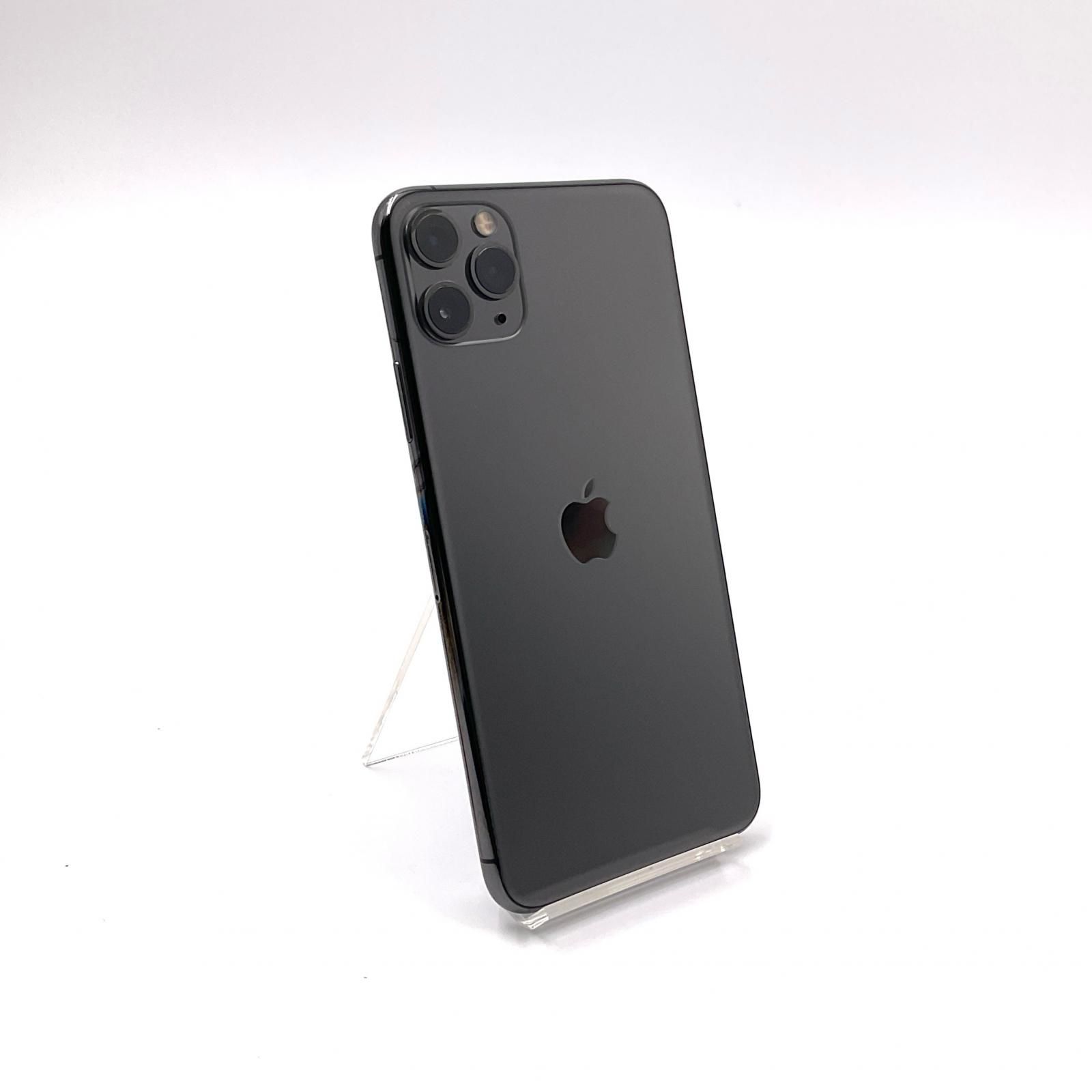 【全額返金保証】【最速発送】Apple iPhone 11 Pro Max 256GB スペースグレイ au 白ロム 74% 動作確認済