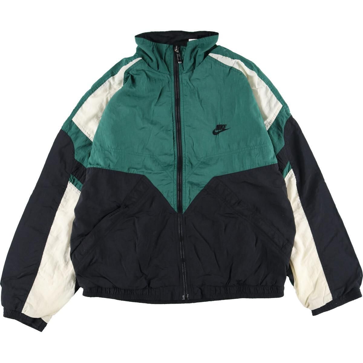 送料安90s NIKE ナイロンジャケット セットアップ 上下セット Lサイズ 古着 ジャケット・アウター