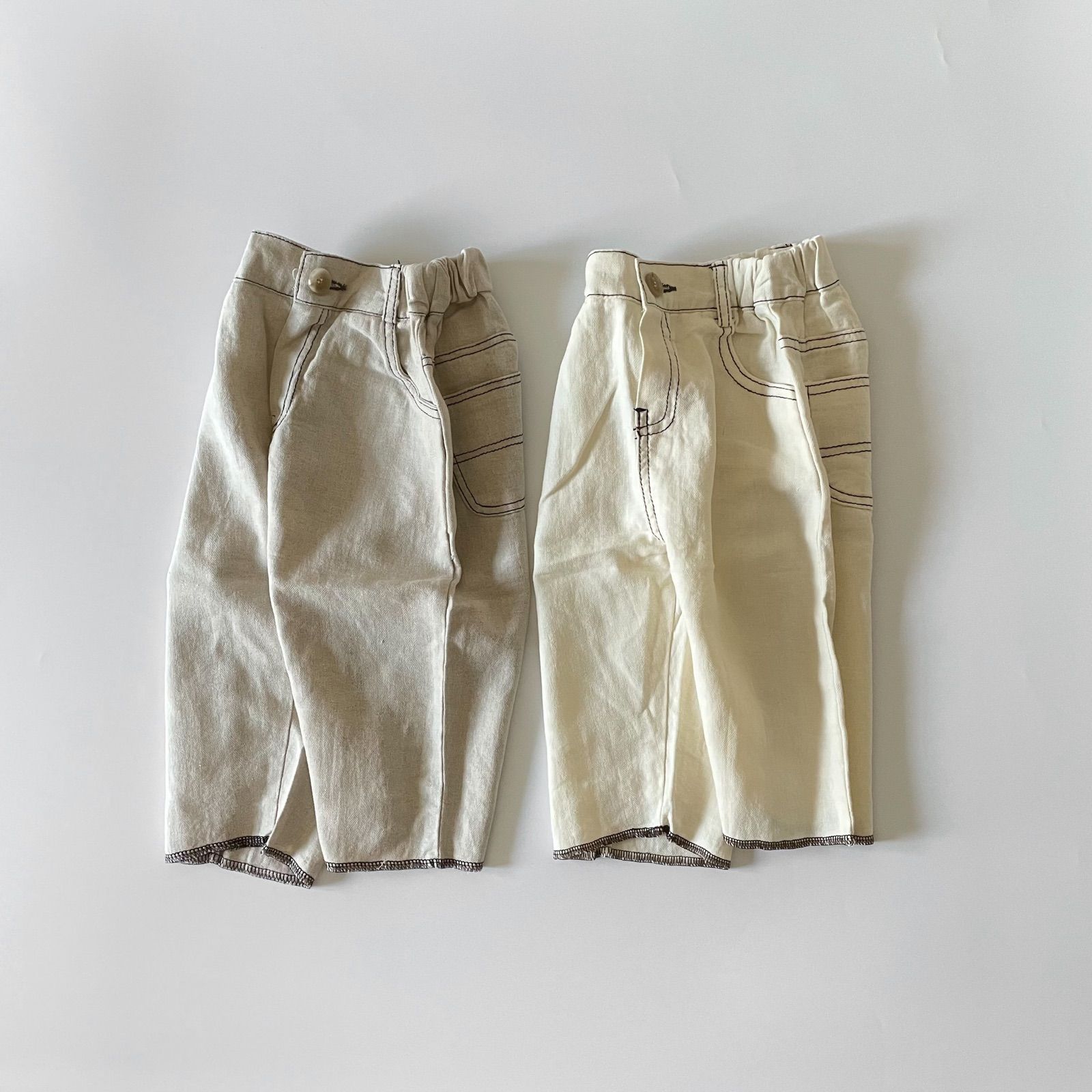 ﾍﾘｰﾎﾞｰﾝﾘﾈﾝﾊﾟﾝﾂ herringbone linen pants - メルカリ