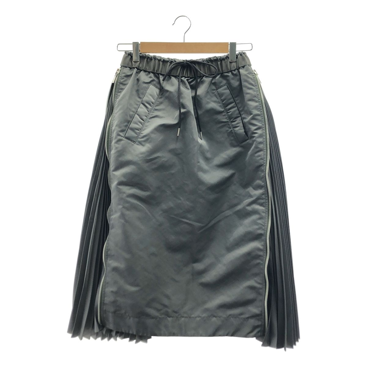 sacai / サカイ | Nylon Twill MA-1 ナイロン ツイル プリーツ ロング  