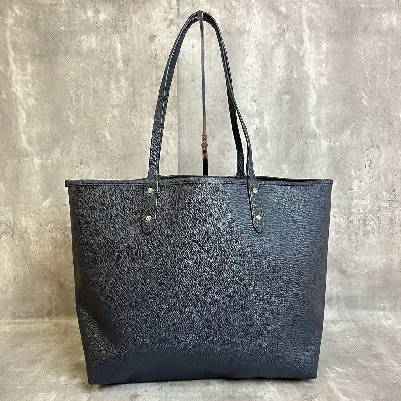 極美品コーチ 80232 リバーシブル トートバッグ レザー A4可 肩掛け