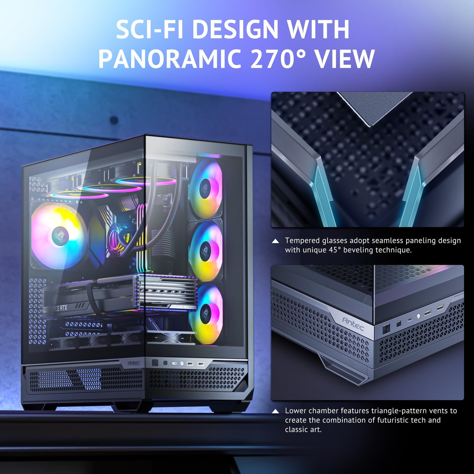 Antec Constellation C7 ARGB 強化ガラスパネル搭載 冷却型ミドルタワーPCケース