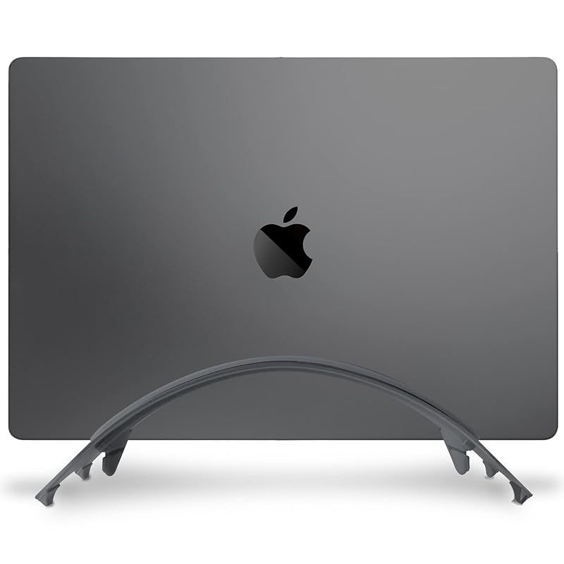 【新着商品】amesoba? | BridgeStand For MacBook | マックブック 縦置き型アルミスタンド クラムシェル (スペースグレー) 0
