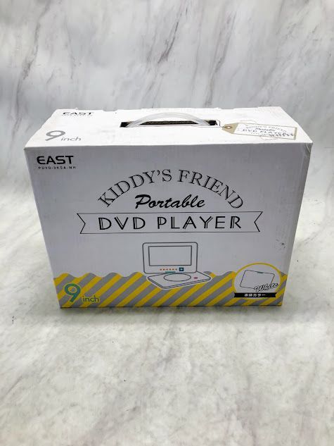 【極美品】EAST 9型 ポータブル DVDプレーヤー PDVD-9KSA ホワイト  AA0808 0813ML013 0120240813100860