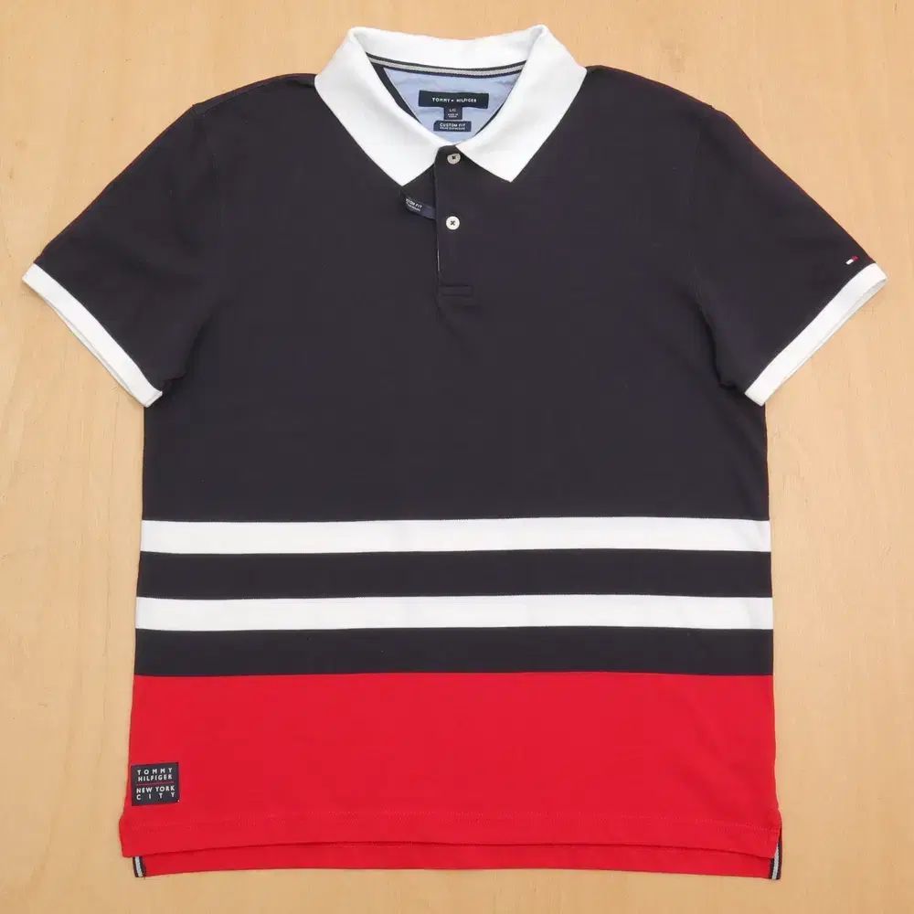 【雷市場（ポンジャン）商品韓国直送】Tommy Hilfiger(トミーヒルフィガー) 半袖 ポロTシャツ 105 T ー 2045
