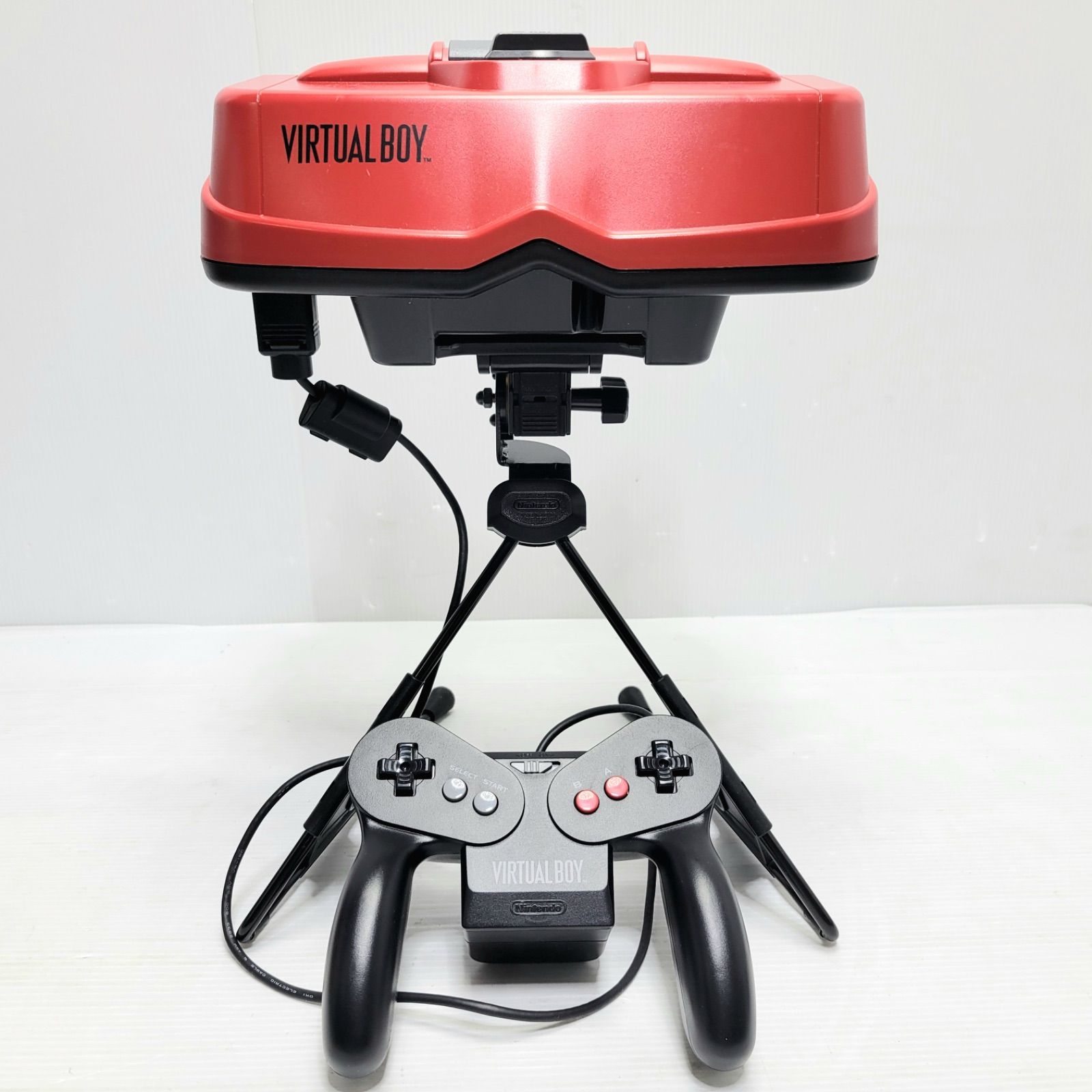 【レトロゲーム】バーチャルボーイ+ソフト2本 美品】【動作品】任天堂 バーチャルボーイ本体 ソフト2点セット