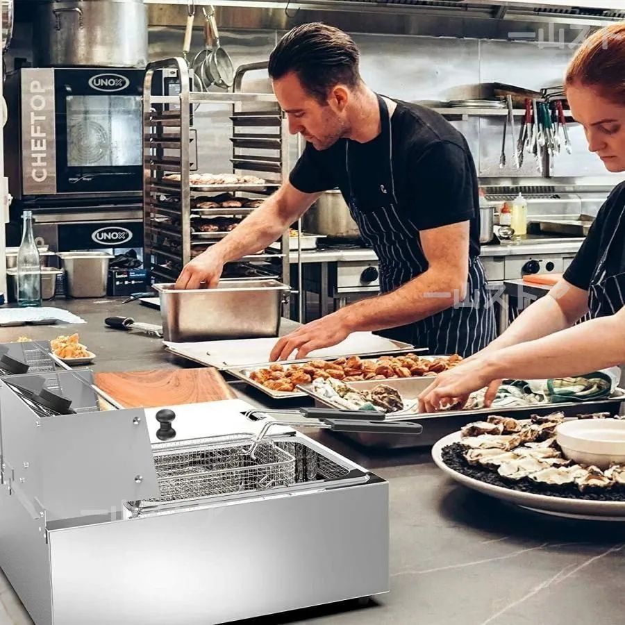 数量 フライヤー 電気フライヤー 家庭用 業務用 揚げ物器 調理器具 厨房機器 卓上フライヤー ステンレス 大容量 一槽式 6L 6L二槽 WWW_NOITHATQUANGTHANH_NET