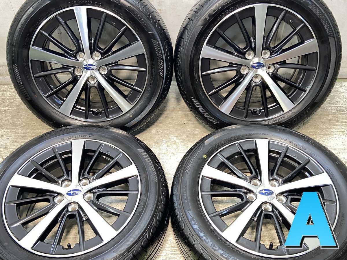 205|55R16 ブリヂストン トランザ T001 スバル純正 16x6.5 55 100-5穴 タイヤ サマータイヤ ホイールセット 4本セット s16250607902