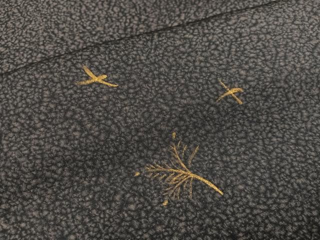 平和屋着物○上質な小紋 手描き 天目暈し 飛鳥草花文 金彩 正絹