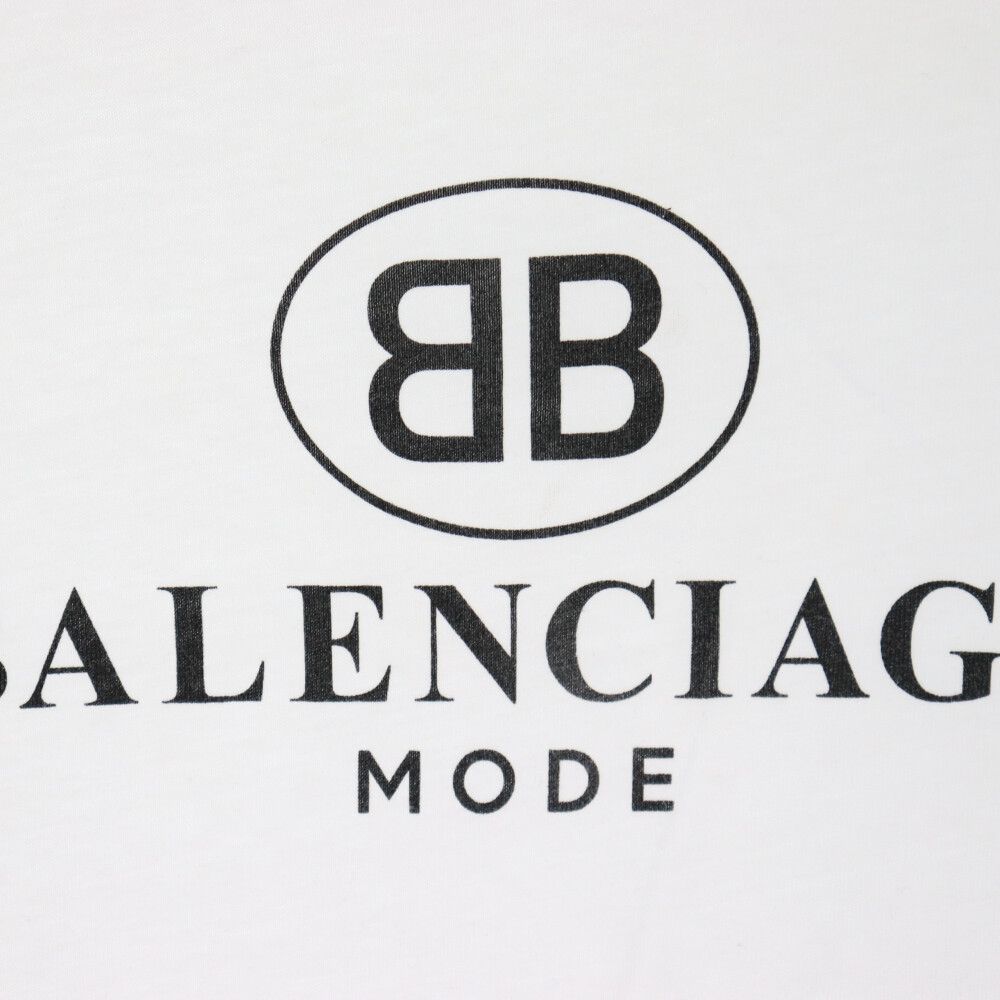 BALENCIAGA (バレンシアガ) 18SS BB LOGO T SHIRT ロゴ半袖シャツ
