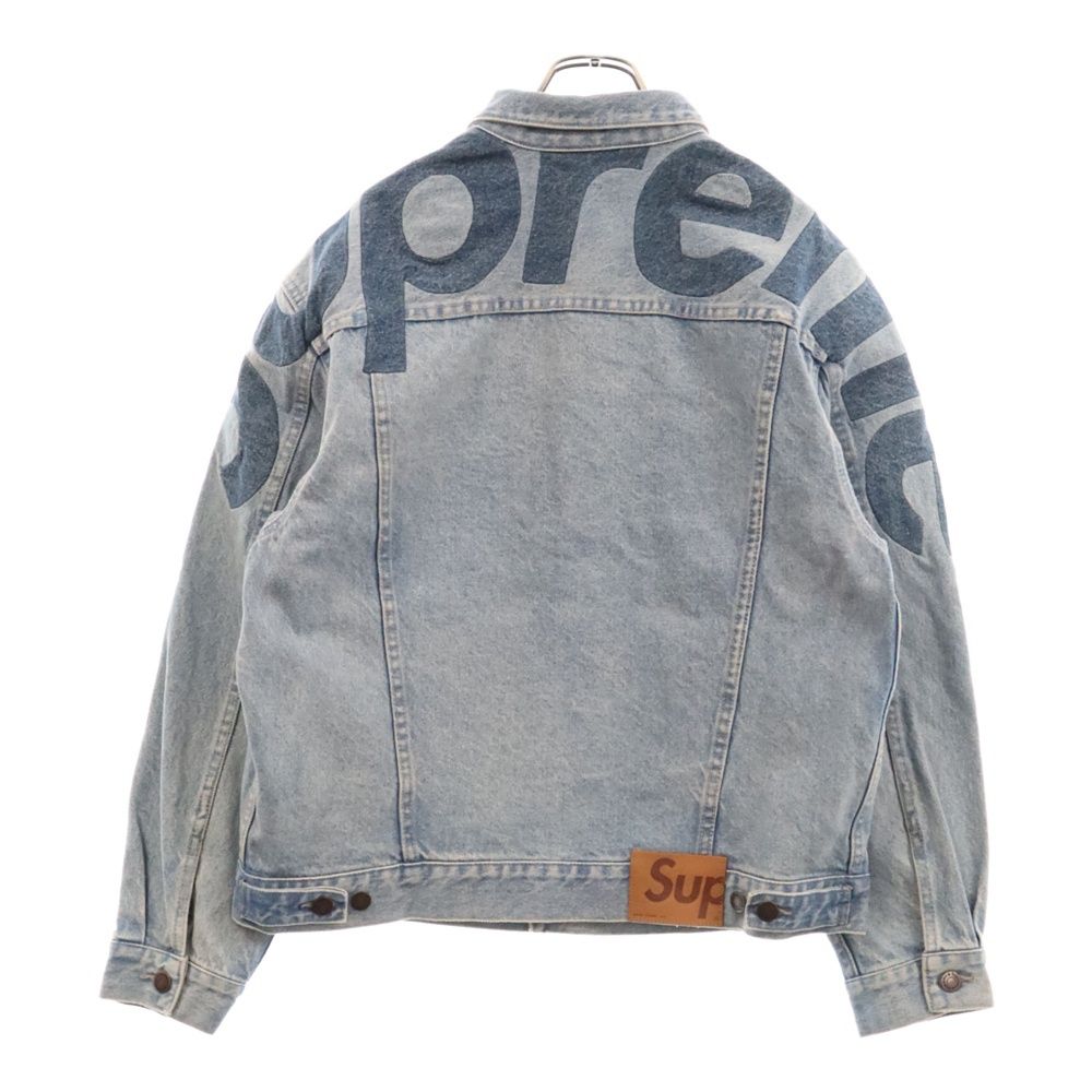 SUPREME (シュプリーム) 22SS Inset Logo Denim Trucker Jacket インセットロゴ デニムトラッカージャケット  ジージャン インディゴ - メルカリ