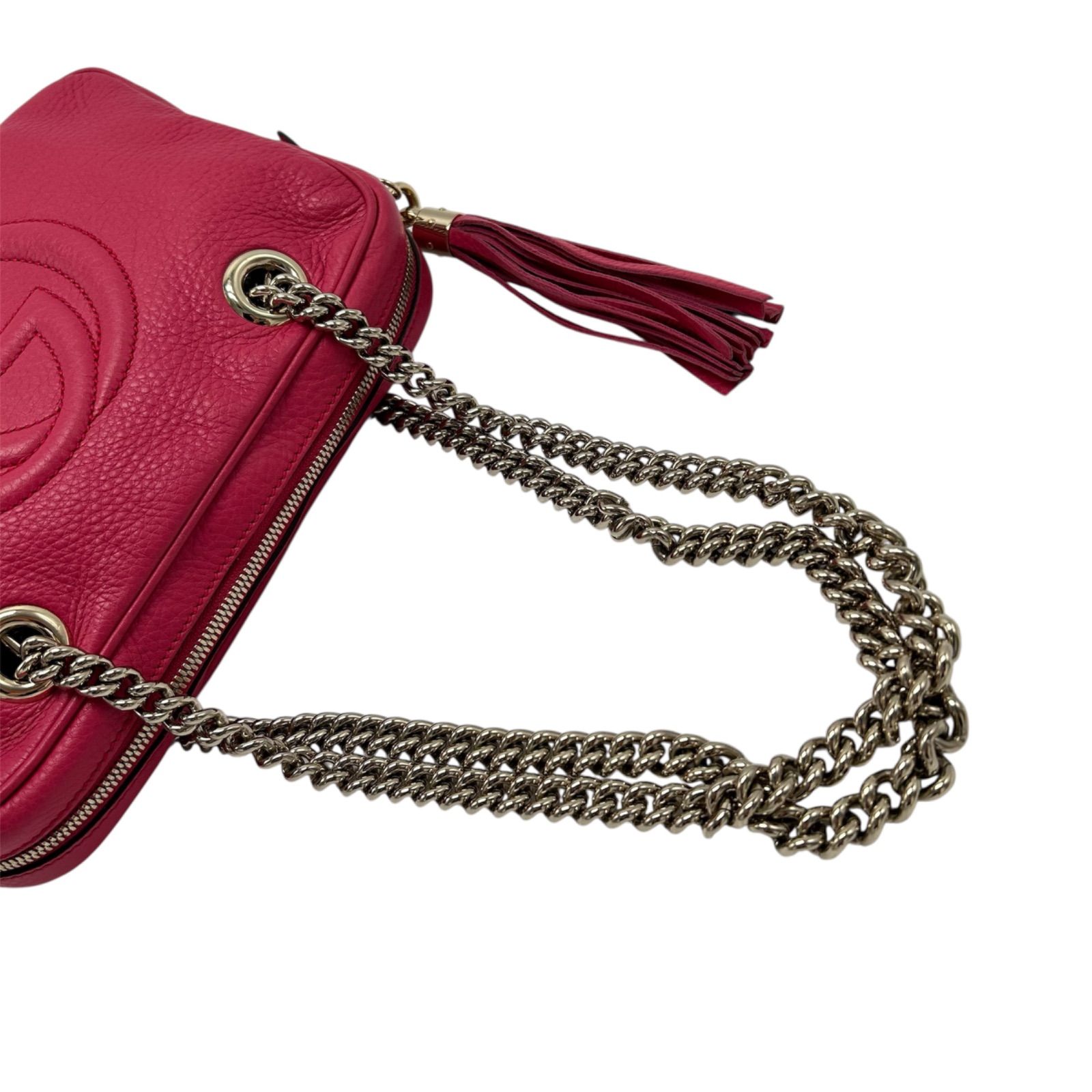 ◎ 極美品 GUCCI グッチ ソーホー チェーン ショルダーバッグ ワン 