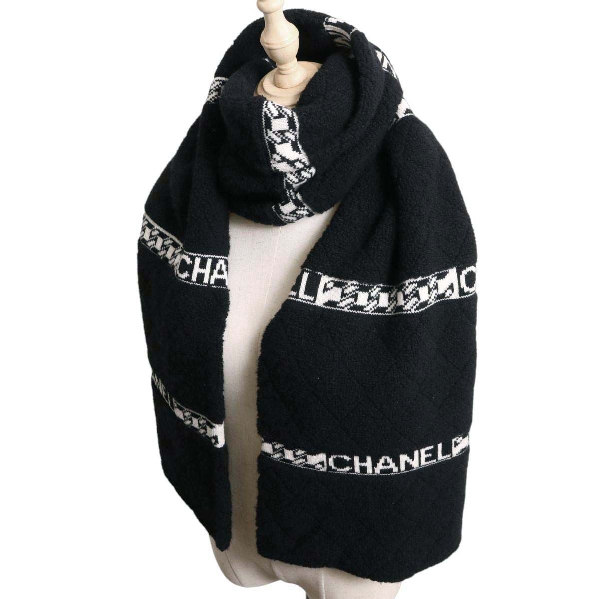 超人気の CHANEL - カシミヤ シャネル カシミヤ マフラー カシミヤ ...