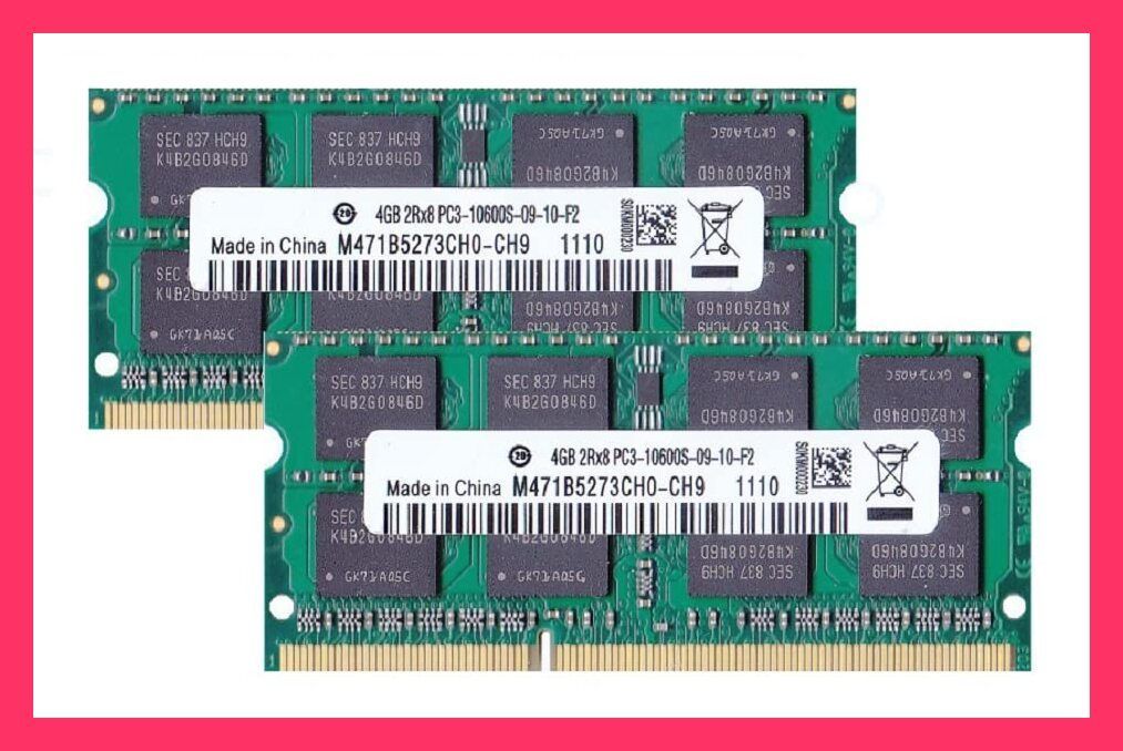 スタッフおすすめ！】PC3-10600(DDR3-1333) SO-DIMM 4GB*2枚組