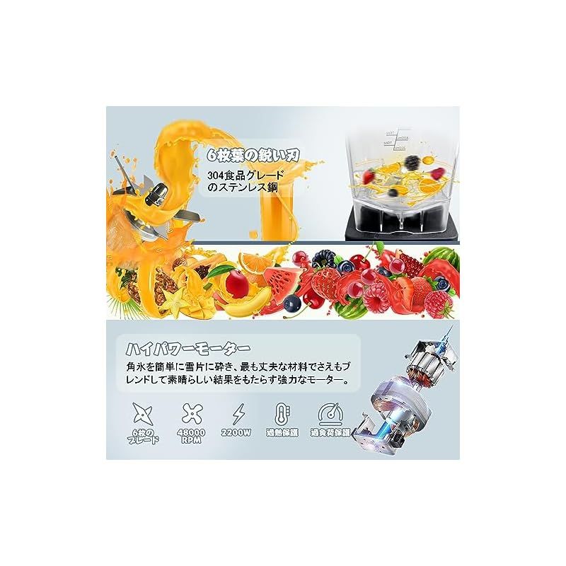 MIXBEL ミキサー 大容量 業務用ミキサー 業務用ブレンダー 2Lタイマー