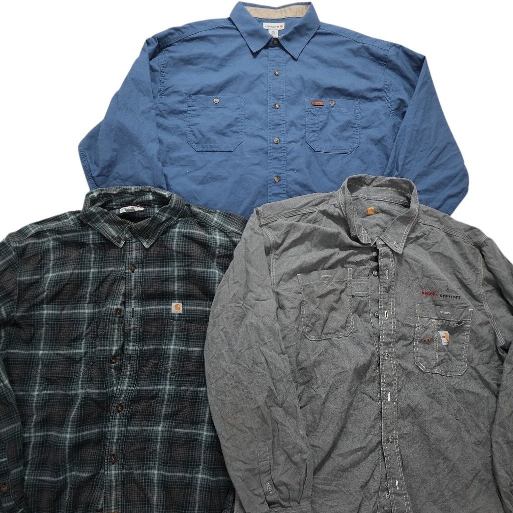 古着卸 まとめ売り カーハート Carhartt 長袖シャツ 10枚セット  