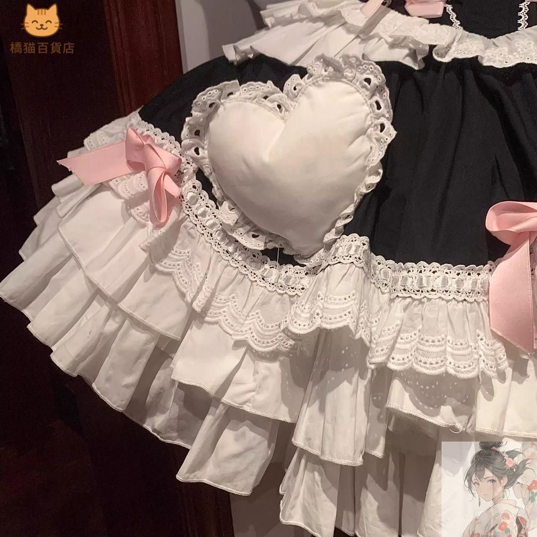 コスプレ　ロリータ❤️オリジナル 洋服 ワンピース メイド　かわいい　K466 新品未使用】レディースウェア コスプレ ロリータオリジナル