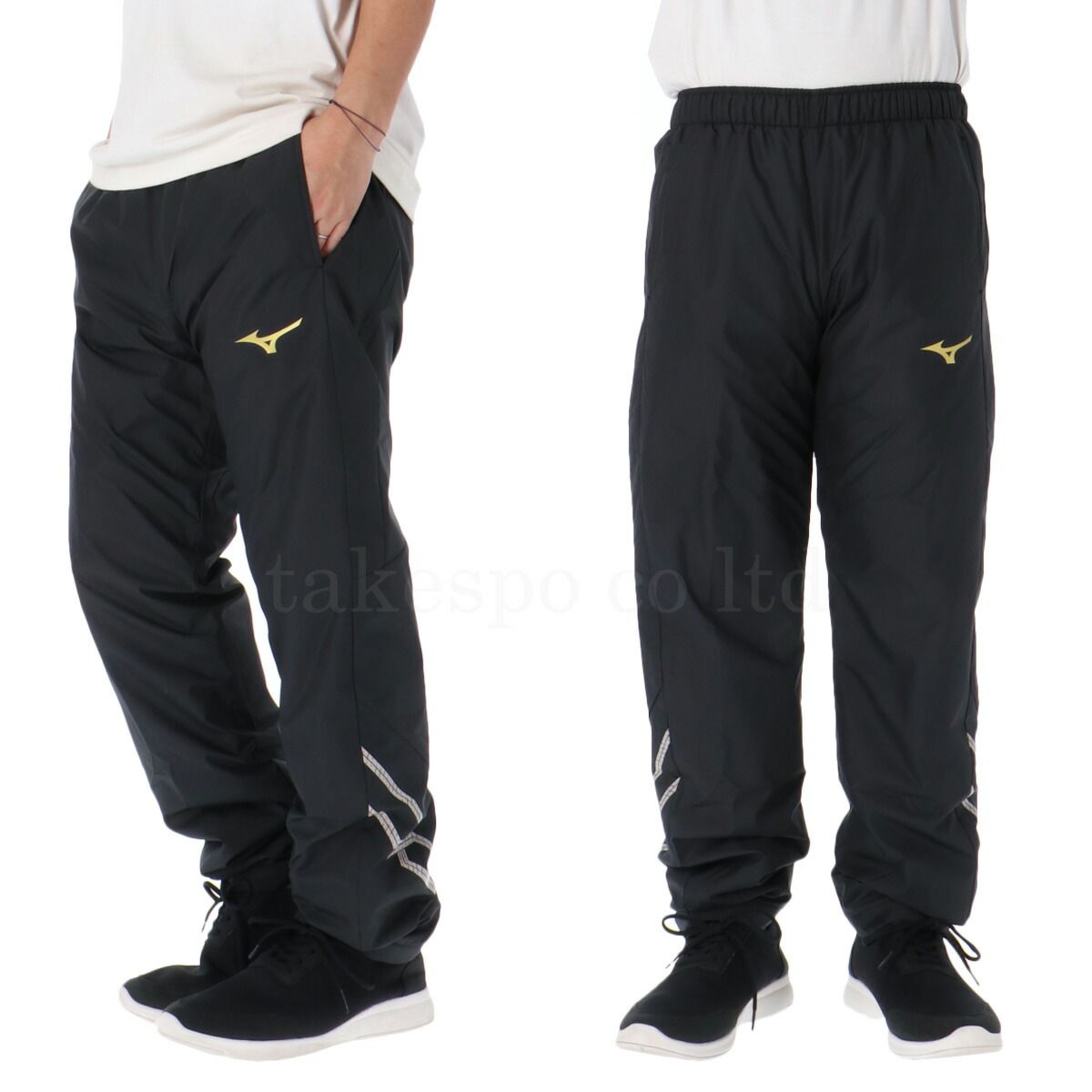 大特価!! ミズノ MCライン ブレスサーモ ウインドブレーカー 上下 セットアップ メンズ ブランド Mizuno トリコット 裏起毛 フルジップ ワンポイント 防風 はっ水 撥水 保温 32MEC631 上下セット 大きいサイズ 有 スポーツウェア トレーニングウェア