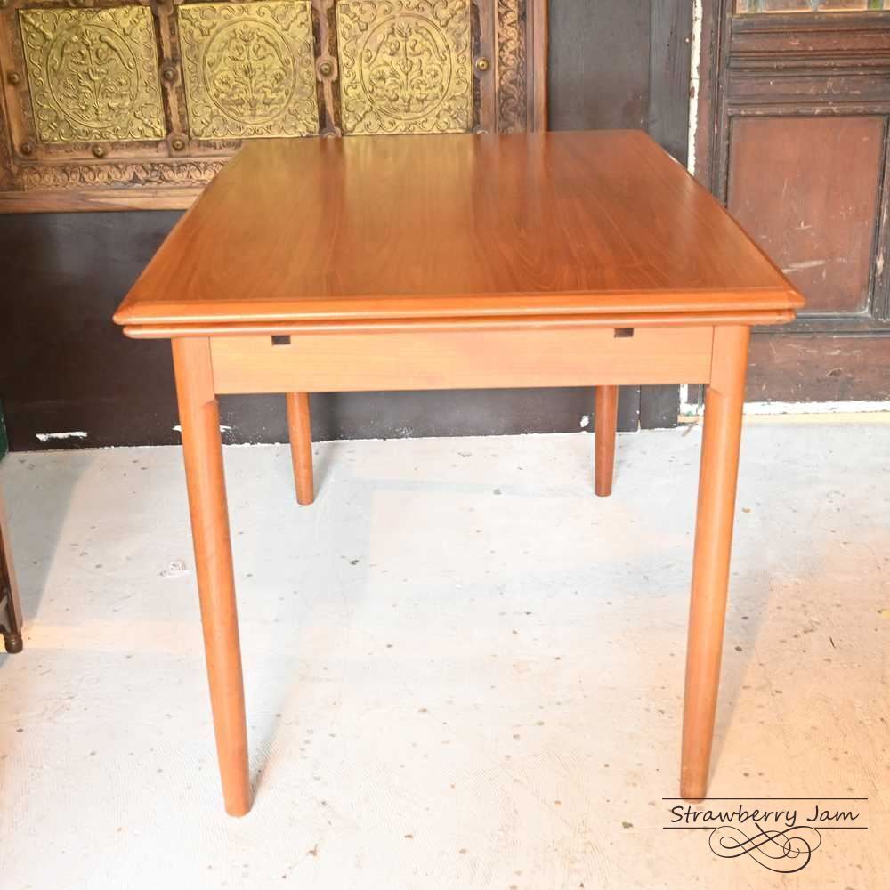 L3705-31 デンマークヴィンテージ ダイニングテーブル 北欧 テーブル エクステンションテーブル ドローリーフテーブル デンマーク 北欧インテリア 北欧家具 MARWIL-DEMENAGEMENTS_CH