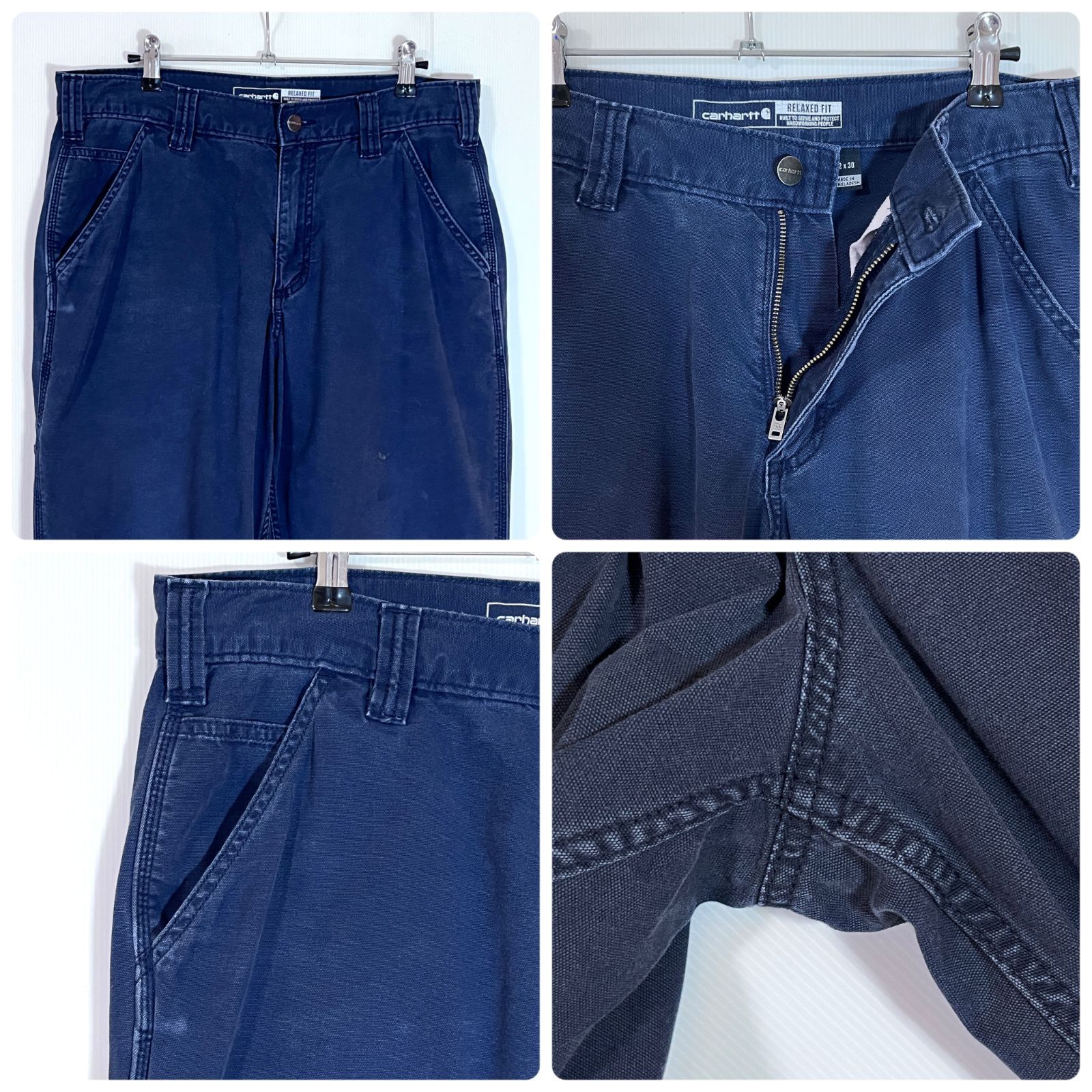【2024】お歳暮・冬ギフト カーハート Carhartt W32 RF 紺 NAVY ネイビー 実寸W34L29.5 L30 パンツ