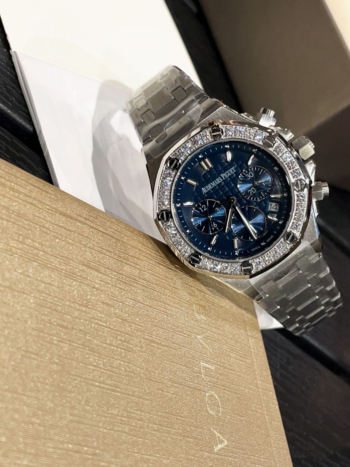 AP オーデマ・ピゲ レディース 並行輸入36mm37mm時計 ダイヤ AP オーデマ ピゲ Audemars Piguet ロイヤルオーク レディース