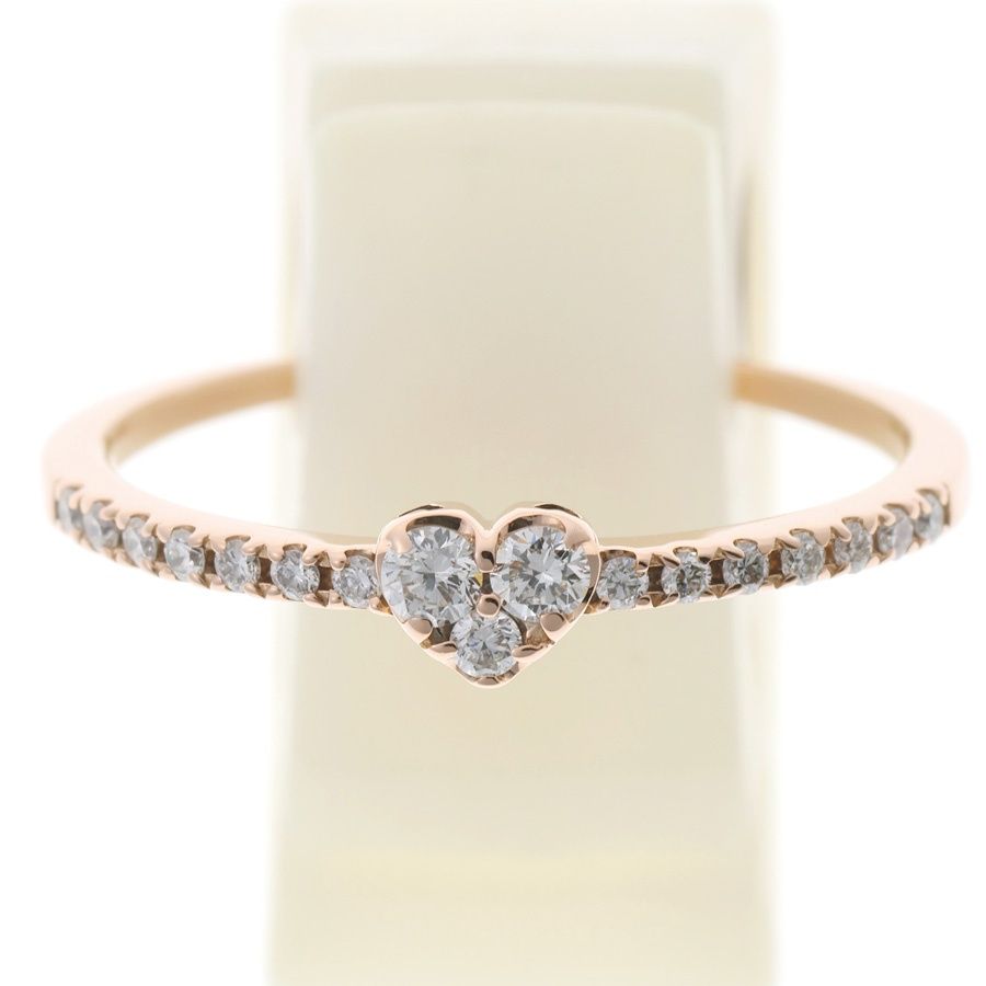 ポンテベッキオ PonteVecchio K18WG ダイヤモンド ハートリンク ポンテ