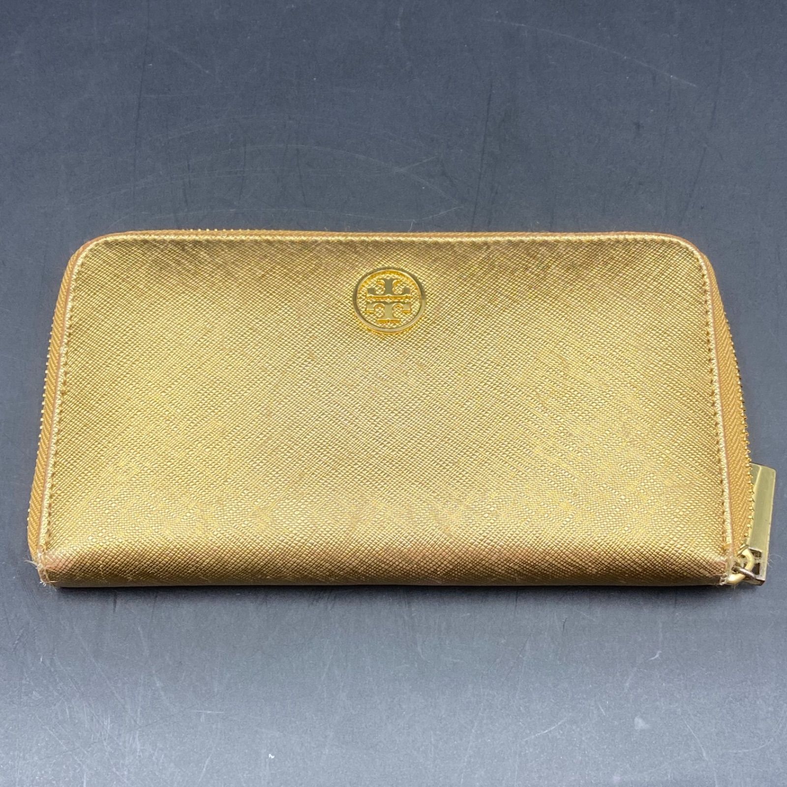 30 TORY BURCH トリーバーチ 長財布 ゴールド - メルカリ