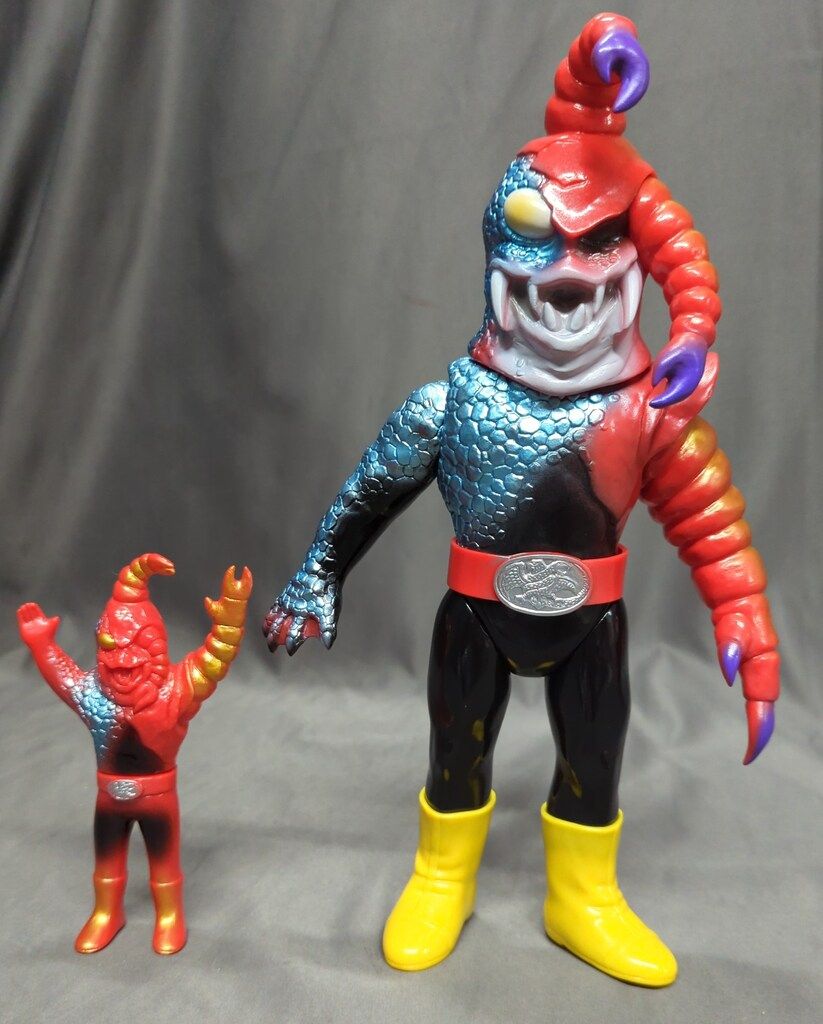 東映レトロソフビコレクション 仮面ライダー サソリトカゲス&ミニサソリトカゲス 東映レトロソフビコレクション 仮面ライダー サソリトカゲス&ミニ