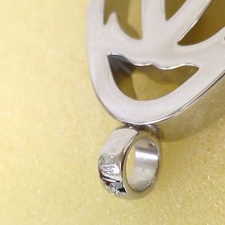 Cartier カルティエ 2C ネックレス トップ シルバーカラー スイス製